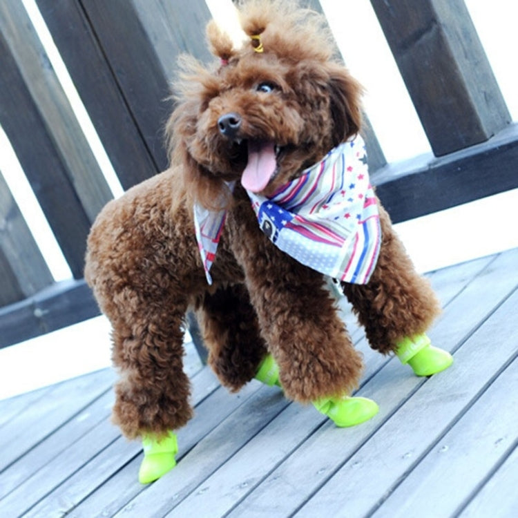 Scarpe impermeabili in gomma per cani taglia M 5x4 cm