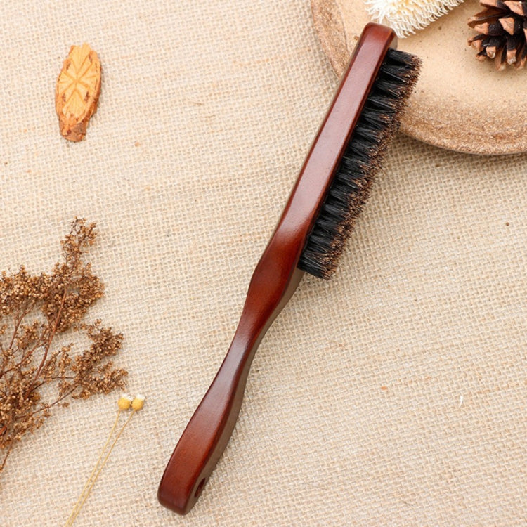 Manico in legno Spazzola per cinghiale Pulizia dei capelli Spazzola per barba da uomo Antistatico Barbiere Hair Styling Pettine Strumenti da barba, Beard Brush