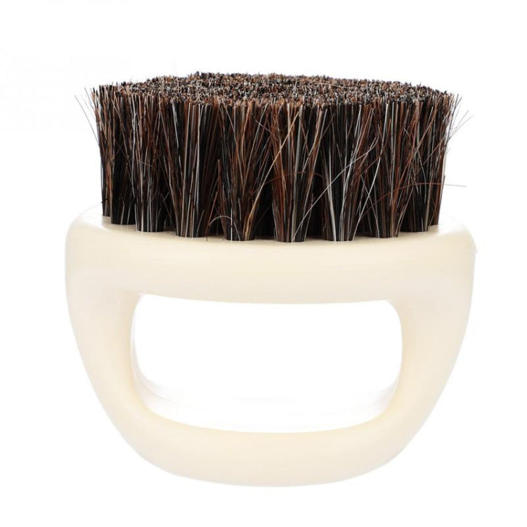 Pennello da barba portatile uomo 3 pezzi in ABS bianco