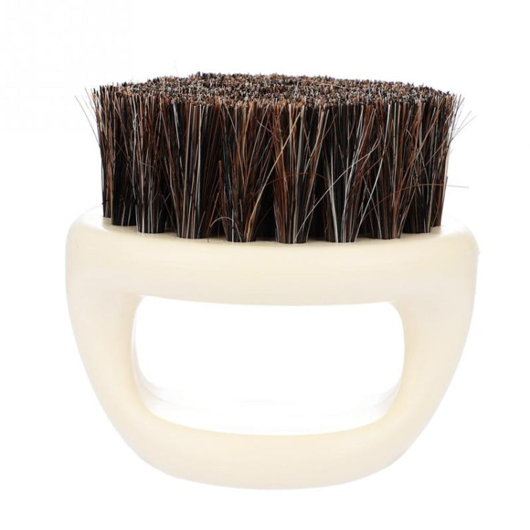 Pennello da barba portatile uomo 3 pezzi in ABS bianco
