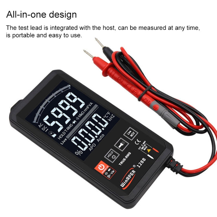 HY128B Ultra-thin Touch Intelligent Digital Multimeter with Reverse Display High Precision Fully Automatic Actual Value Multimeter,HY128B