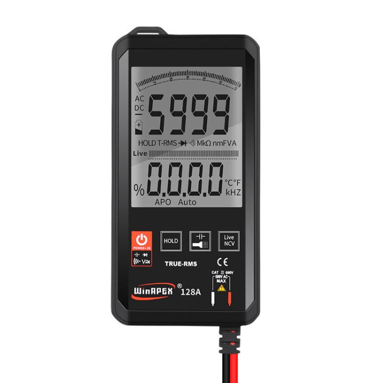 HY128A Ultra-thin Touch Intelligent Digital Multimeter with Conventional Screen Fully Automatic High Precision Actual Value Multimeter,HY128A