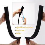 Striscia di tenuta nera antipolvere per cucina a fessura per stufa a gas, antivegetativa, dimensioni: 53,5 * 5 * 1 cm, 53.5cm(Black)