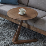 ZH63379 Tavolino rotondo creativo multifunzionale in legno nordico per piccolo appartamento
