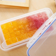 Vassoi quadrati piccoli per stampi per ghiaccio Stampo multistrato con coperchio Scatola per conservazione del ghiaccio, 4 strati, 4 Layers