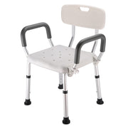 Sedia da bagno in lega di alluminio con schienale per donna anziana/incinta, Bath Chair