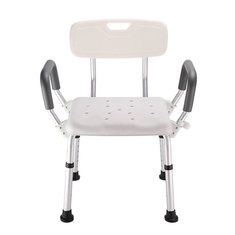 Sedia da bagno in lega di alluminio con schienale