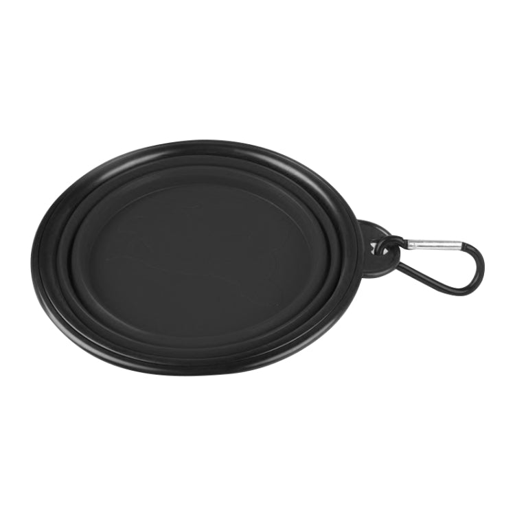 Ciotola da viaggio pieghevole per animali domestici portatile Ciotola da viaggio per cuccioli in silicone per acqua, consegna colore casuale, diametro della ciotola: 13 cm