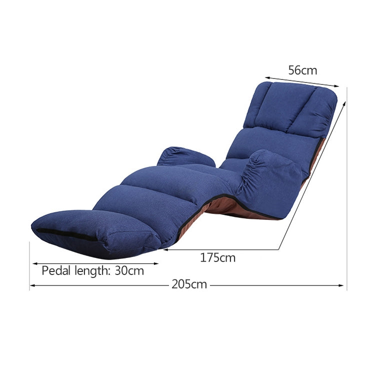 Divano letto singolo reclinabile 99x73x33 cm in tessuto