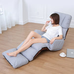 Divano letto singolo reclinabile 99x73x33 cm in tessuto