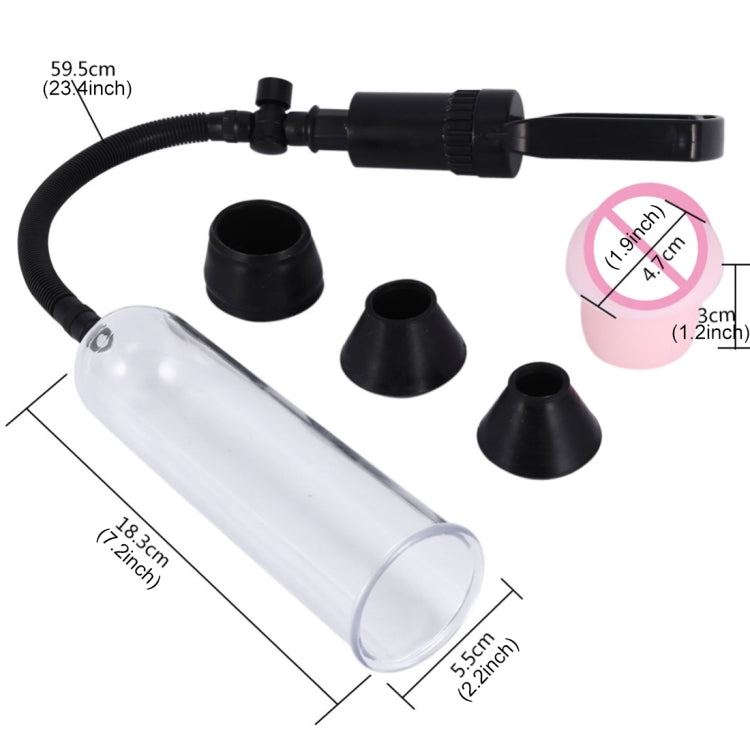 Pompa per vuoto per estensore maschile in ABS e silicone
