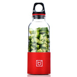 Bingo 500 ml Mini portatile USB ricaricabile spremiagrumi elettrico tazza spremiagrumi frullatore, 22000 giri al minuto, 2 Blade Head Pink, 2 Blade Head Green, 2 Blade Head Blue, 2 Blade Head Purple, 2 Blade Head Red