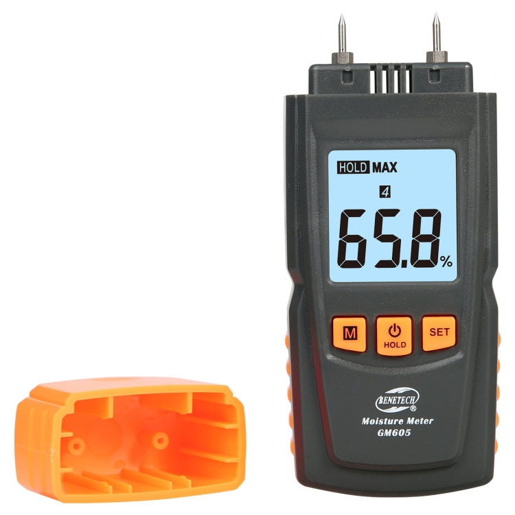 BENETECH GM605 Misuratore digitale di umidità del legno Tester di umidità Rilevatore di umidità del legname, GM605