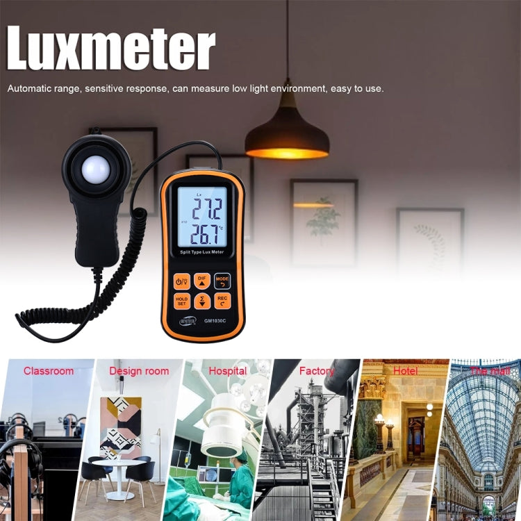 BENETECH GM1030C Portable Split Digital Luminometer LUX Meter, GM1030C