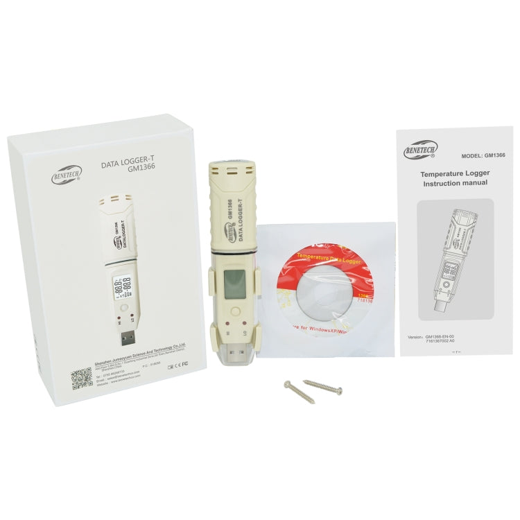 Benetech GM1366 Misuratore digitale temperatura e umidità USB