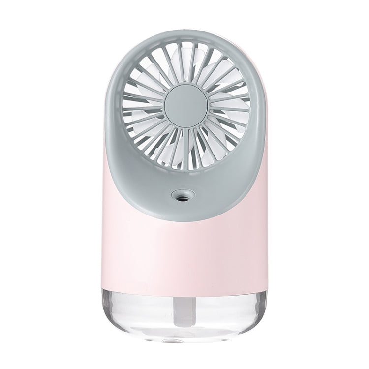 Ventilatore elettrico da tavolo multifunzione con ricarica USB e umidificazione spray con lampada da lettura a LED gialla calda, supporta il controllo a 3 velocità