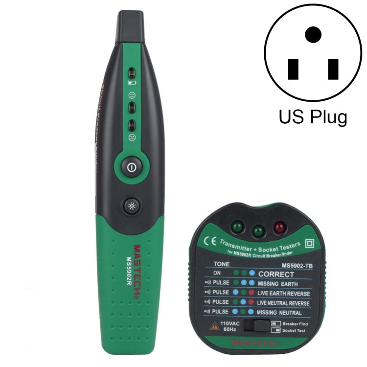 BSIDE MS5902 AC 110V 50Hz Switch Socket Cable Detector, US Plug