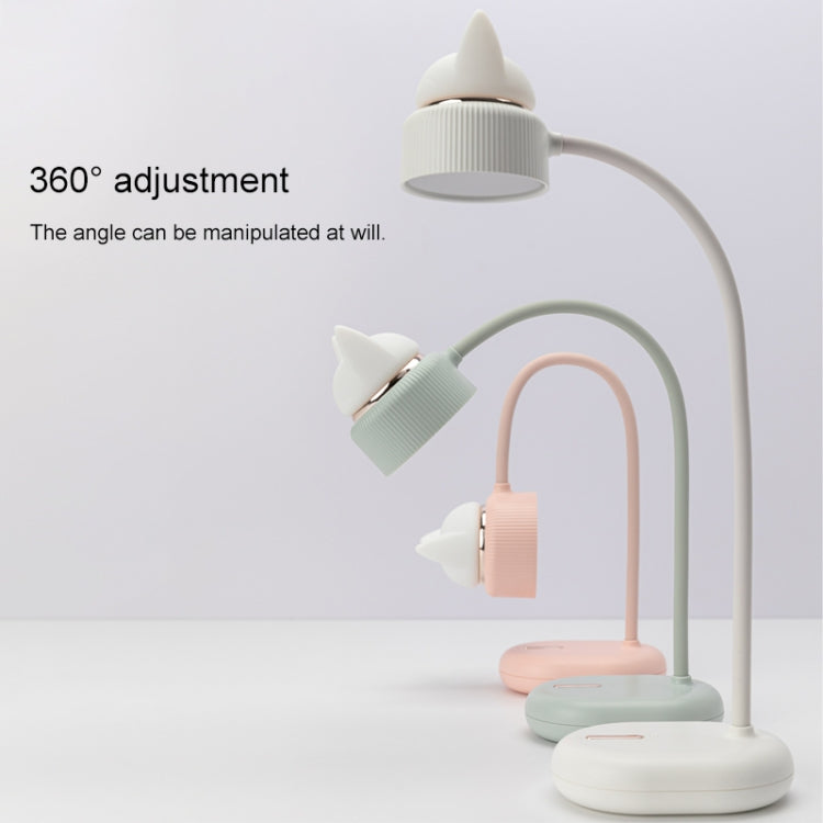 Lampada da notte da scrivania a LED con design a doppia sorgente luminosa a forma di gatto, supporta 3 controlli di luminosità