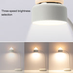 Lampada da notte da scrivania a LED con design a doppia sorgente luminosa a forma di gatto, supporta 3 controlli di luminosità