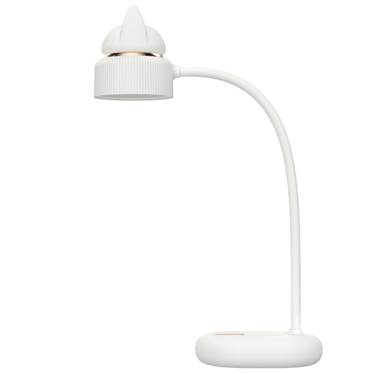 Lampada da notte da scrivania a LED con design a doppia sorgente luminosa a forma di gatto, supporta 3 controlli di luminosità