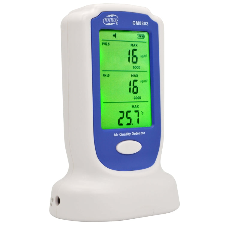 BENETECH GM8803 Rilevatore di qualità dell'aria interna domestica Tester di foschia e smog PM2.5 Analizzatori di gas PM10