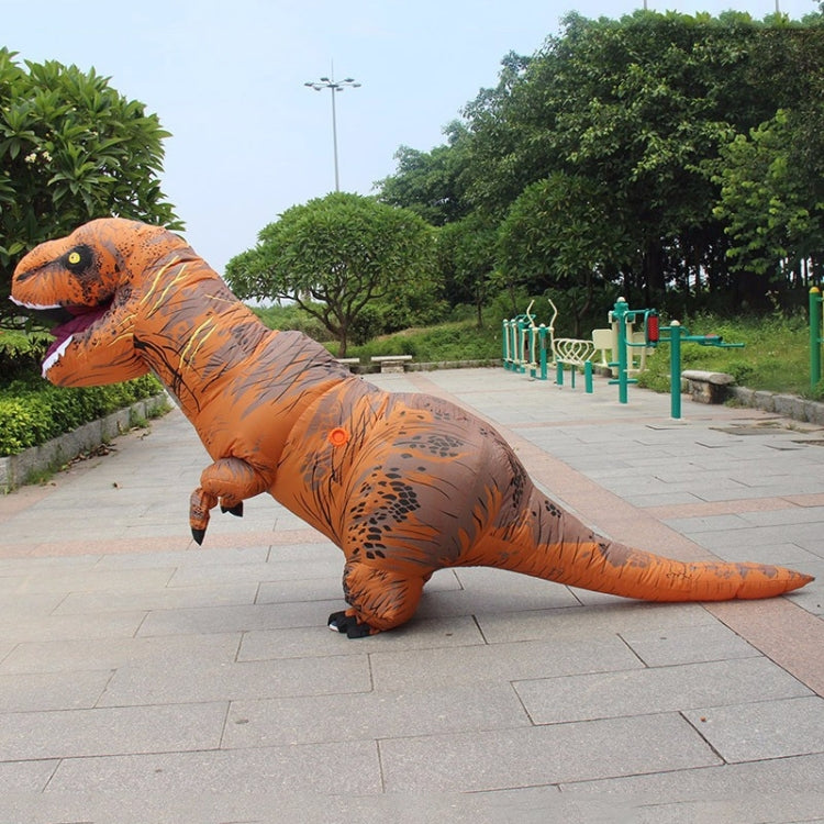 Costume gonfiabile dinosauro adulto con ventola 2,2 m