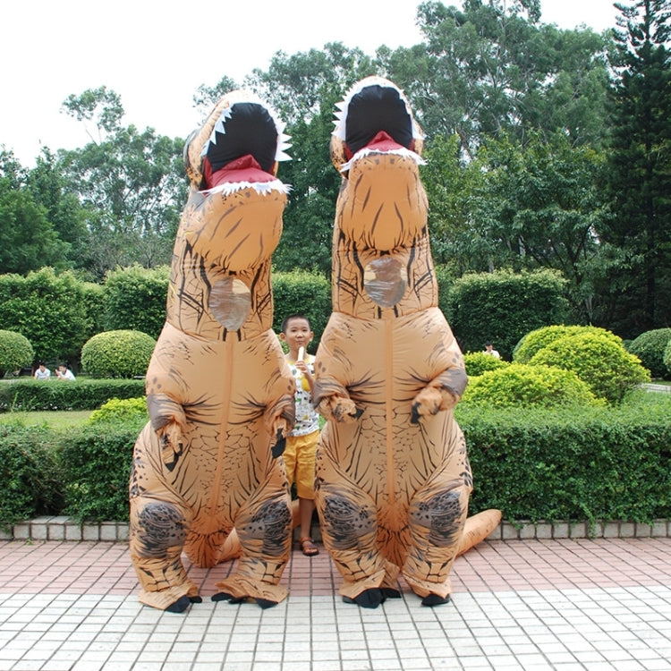 Costume gonfiabile dinosauro adulto con ventola 2,2 m