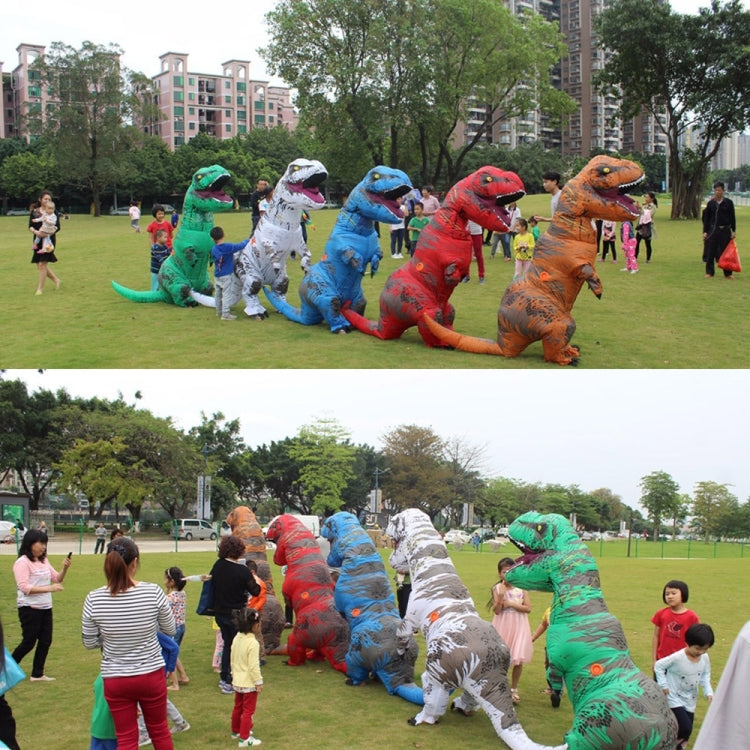 Costume gonfiabile dinosauro adulto con ventola 2,2 m