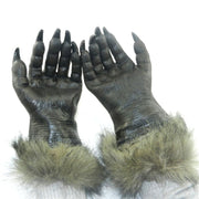 1 paio di guanti da lupo in lattice con decorazione di Halloween, puntelli per guanti in maschera per feste di festival di Halloween, Wolf Gloves