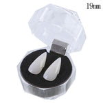 1 paio di dentiere per feste di Halloween da 19 mm, denti da vampiro, zombie, diavolo, zanne, 19mm