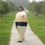 Costume da Sumo gonfiabile per adulti Costumi da lottatore di vestiti gonfiati di carnevale di festival di Natale di Halloween, Adult Inflatable