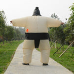 Costume da Sumo gonfiabile per adulti Costumi da lottatore di vestiti gonfiati di carnevale di festival di Natale di Halloween, Adult Inflatable