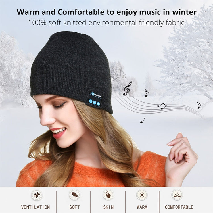 Cappello lavorato a maglia caldo con musica per chiamate wireless Bluetooth 5.0