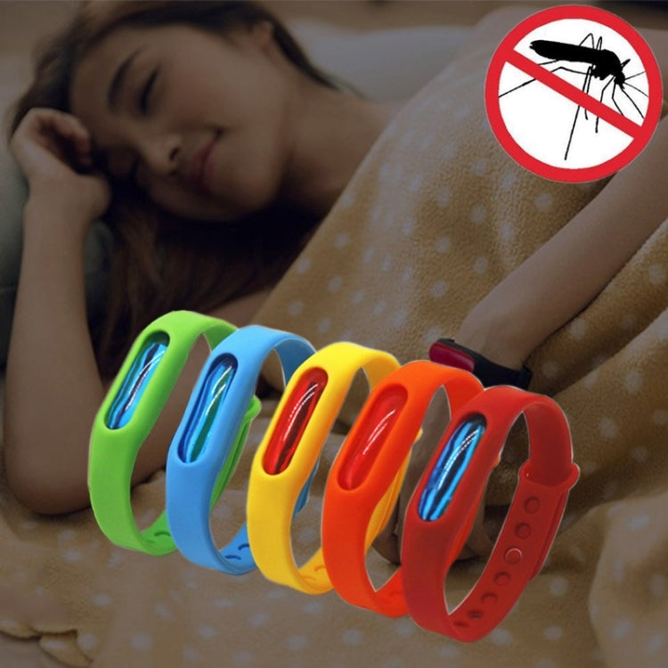 5 pezzi di braccialetti repellenti in silicone antizanzare con fibbia, anti-insetti, adatti a bambini e adulti, lunghezza: 23 cm, consegna colore casuale, 5 PCS