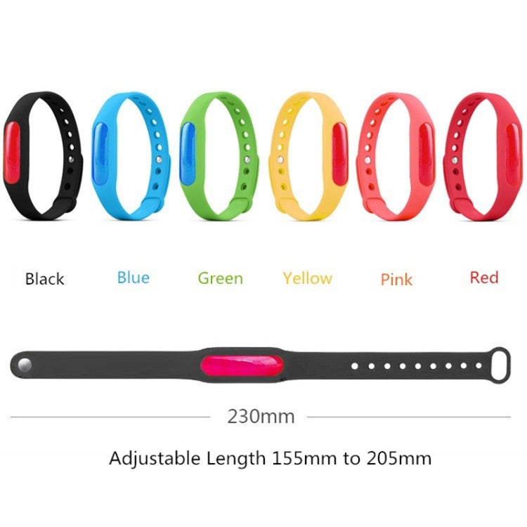 5 pezzi di braccialetti repellenti in silicone antizanzare con fibbia, anti-insetti, adatti a bambini e adulti, lunghezza: 23 cm, consegna colore casuale, 5 PCS