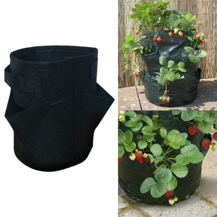 Borsa per piantare fragole in feltro non tessuto da 6 tasche, 26 litri/7 galloni, dimensioni: 30X35 cm, Size: 30X35cm
