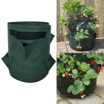 Borsa per piantare fragole in feltro non tessuto da 6 tasche, 26 litri/7 galloni, dimensioni: 30X35 cm, Size: 30X35cm
