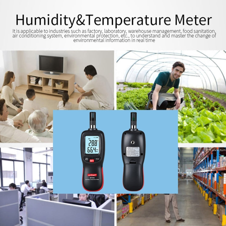 Wintact WT83B Misuratore digitale di umidità e temperatura Bluetooth, WT83B
