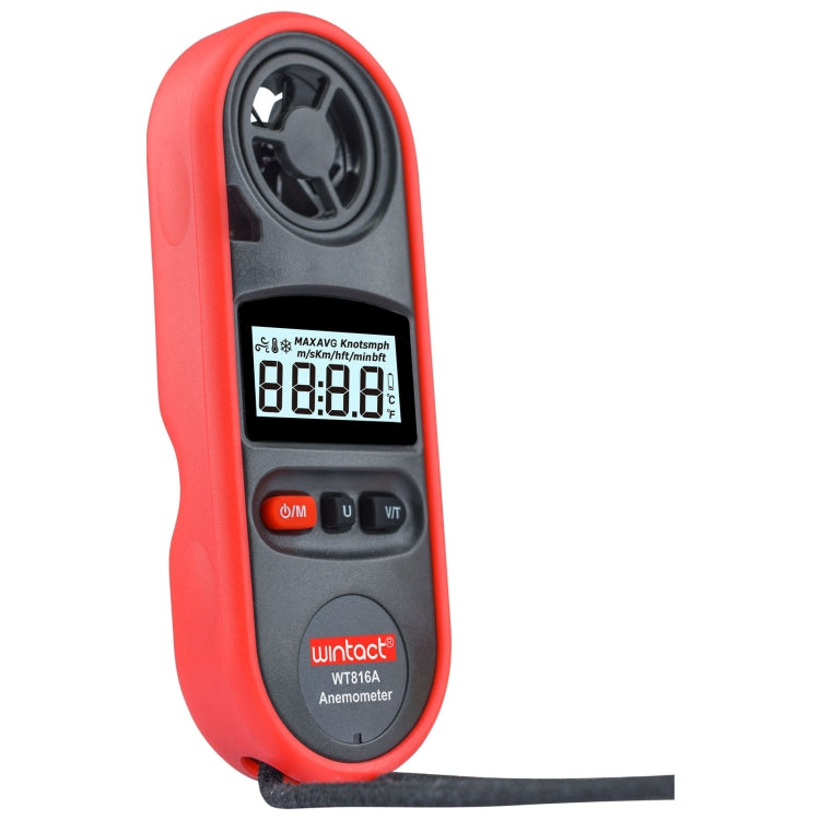 Anemometro termometro elettronico digitale Wintact WT816A, WT816A