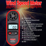 Anemometro termometro digitale Wintact WT816A