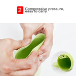 Kit di lavaggio da viaggio per specchio per il trucco, pettine per shampoo, tazza per gargarismi portatile creativo 5 in 1, set standard, 5 in 1