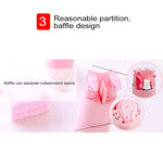 Kit di lavaggio da viaggio per specchio per il trucco, pettine per shampoo, tazza per gargarismi portatile creativo 5 in 1, set standard, 5 in 1