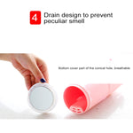 Kit di lavaggio da viaggio per specchio per il trucco, pettine per shampoo, tazza per gargarismi portatile creativo 5 in 1, set standard, 5 in 1