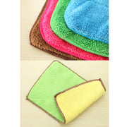 Panno per la pulizia della cucina in fibra di bambù Panno per la pulizia della cucina Panno abrasivo su entrambi i lati Assorbimento d'acqua Olio antiaderente, può essere appeso, consegna colore casuale, Can Hang