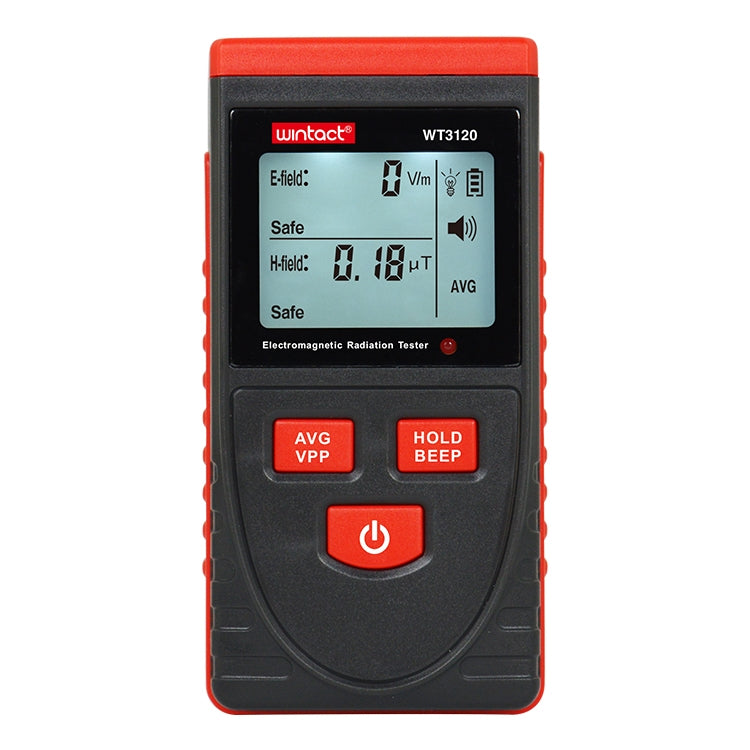 Wintact WT3120 Misuratore di umidità induttivo del legno Tester di radiazioni elettromagnetiche, WT3120