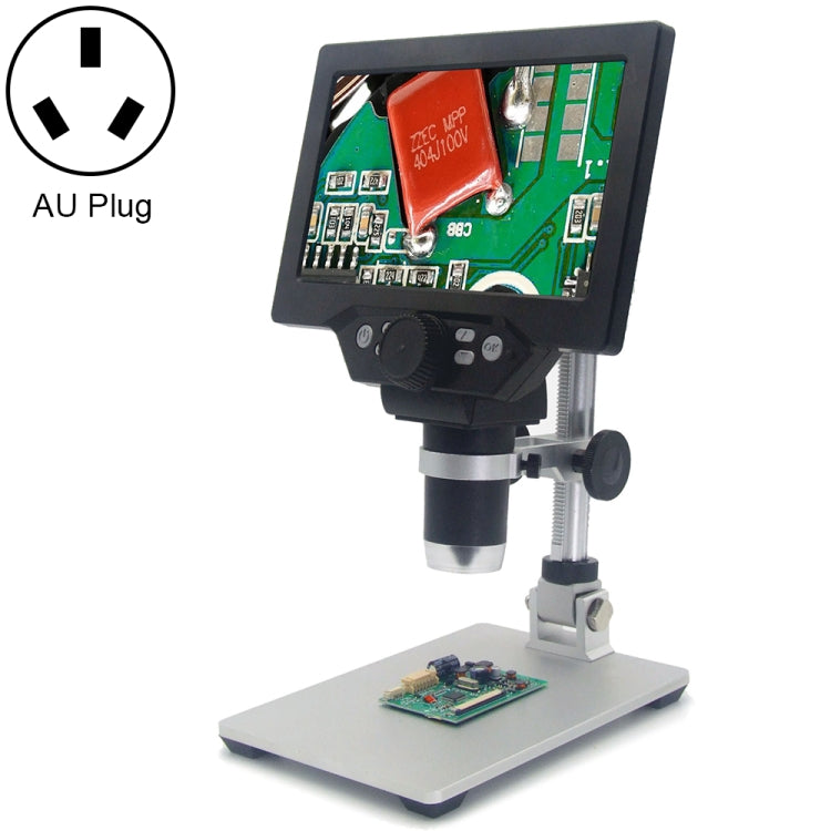 G1200 Portable Electronic Digital Table Stand Microscope with 7 Inch LCD Screen 1200X, AU Plug, Lithium Battery UK Plug, Lithium Battery US Plug, Lithium Battery AU Plug, Lithium Battery EU Plug