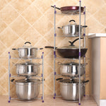 Portapentola da cucina multifunzione Portapentola in acciaio inossidabile per zuppa Wok a cinque strati, Five-layer