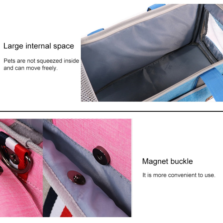 DODOPET Borsa a tracolla per trasporto cani e gatti 43x19x26cm