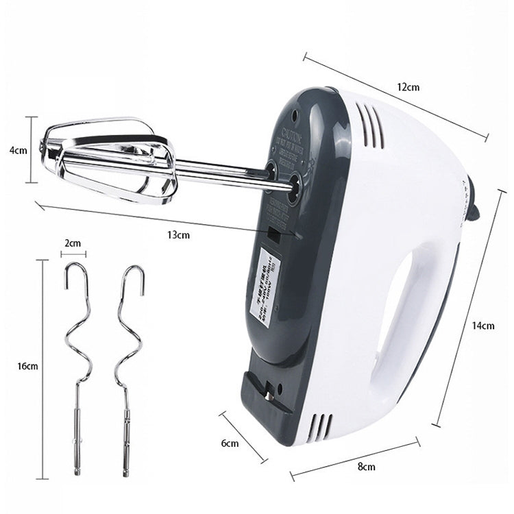 KN007364 Frullino per le uova elettrico portatile regolabile a sette velocità per uso domestico da 100 W, spina europea, KN007364