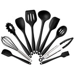 kn7050 Set di utensili da cucina in silicone 10 in 1, Black, Green, Blue, Red